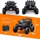 preview thumbnail 10 of 10, 24V Ride on Car Truck with Remote Control, 2 Seater Kids Electric Car, Spring Suspension, 9Ah Battery Powered, 3 Speeds