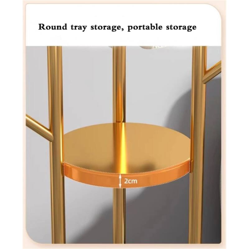 Freestanding 66.9 In Metal Coat Rack Stand with Marble Base