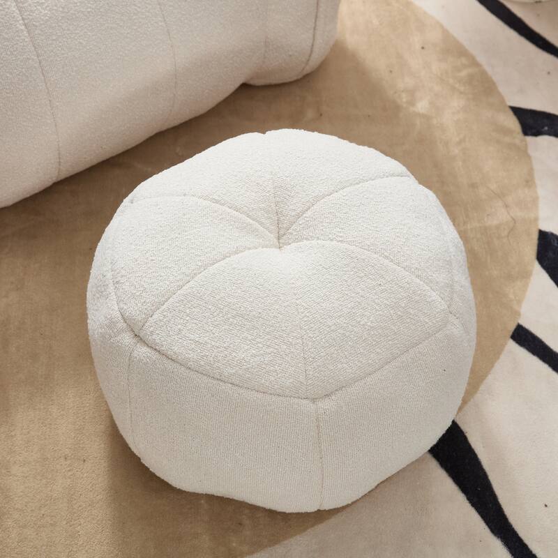 Floor Lazy Bean Bag Chair with Footstool for Adults, Kids