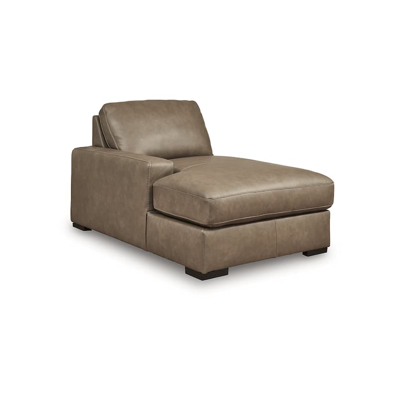 Signature Design by Ashley Veronella Brown 5-Piece Sectional with Chaise - 122" W x 130" D x 39" H