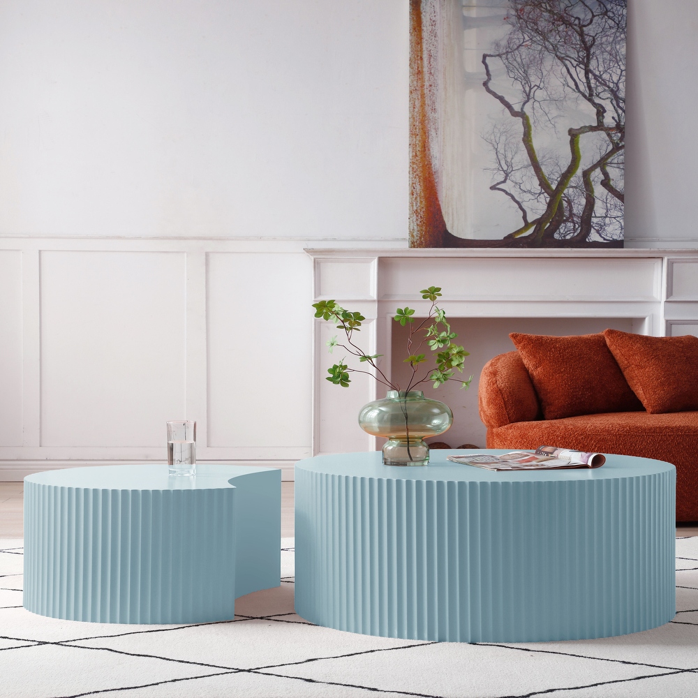 Blue end online table set