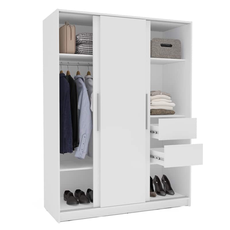 Polifurniture Denmark Bedroom Armoire with 3 Sliding Doors