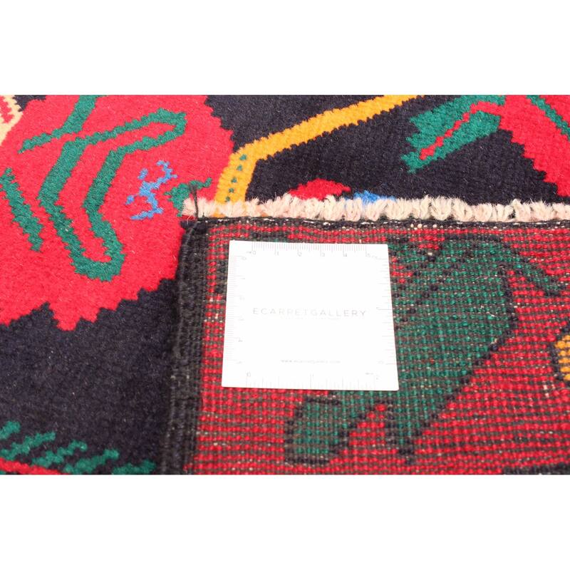 ECARPETGALLERY Hand-knotted Teimani Black Wool Rug - 2'10 x 4'7