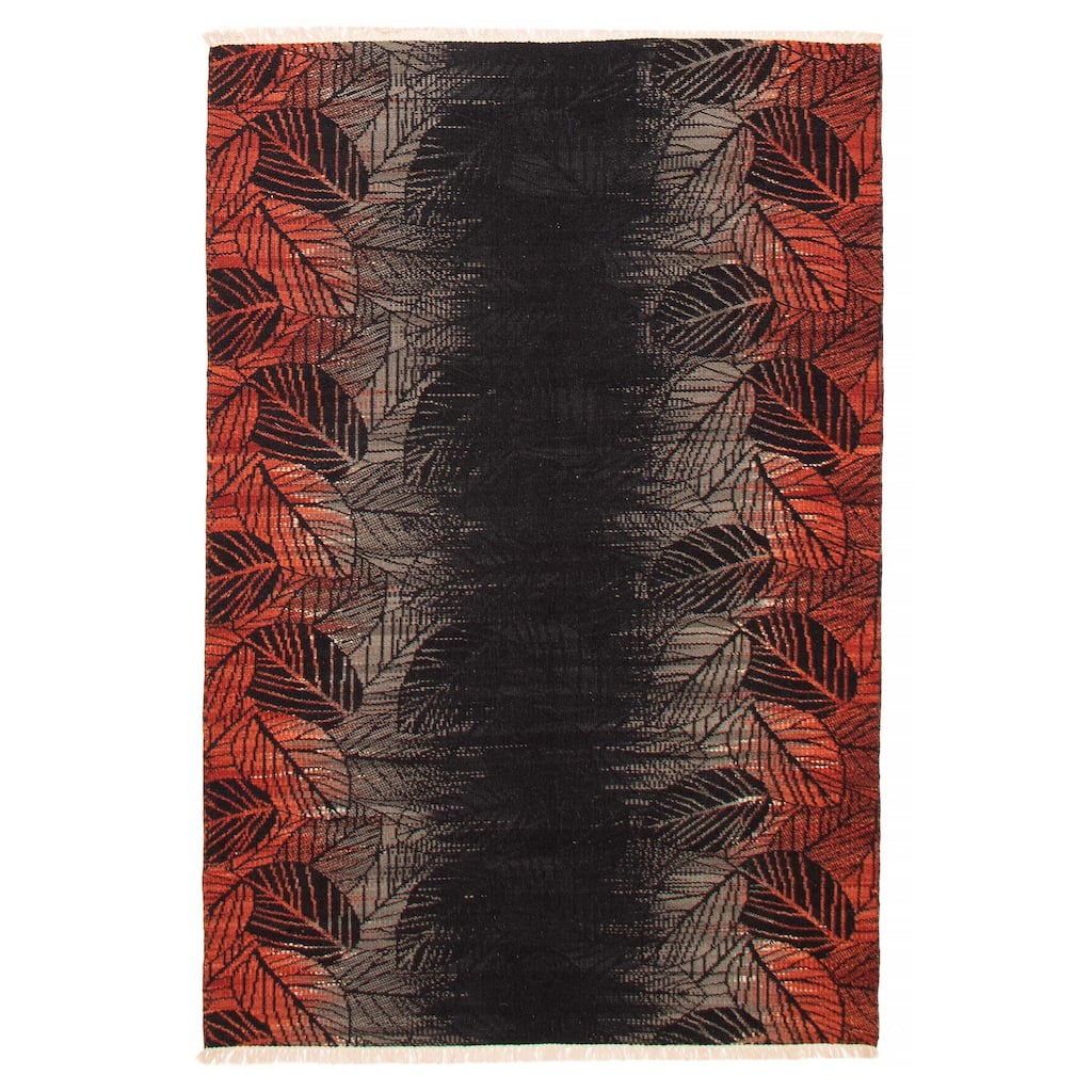 Ankara Black, Copper Kilim 5'4" x 7'11" - 5'4 x 7'11