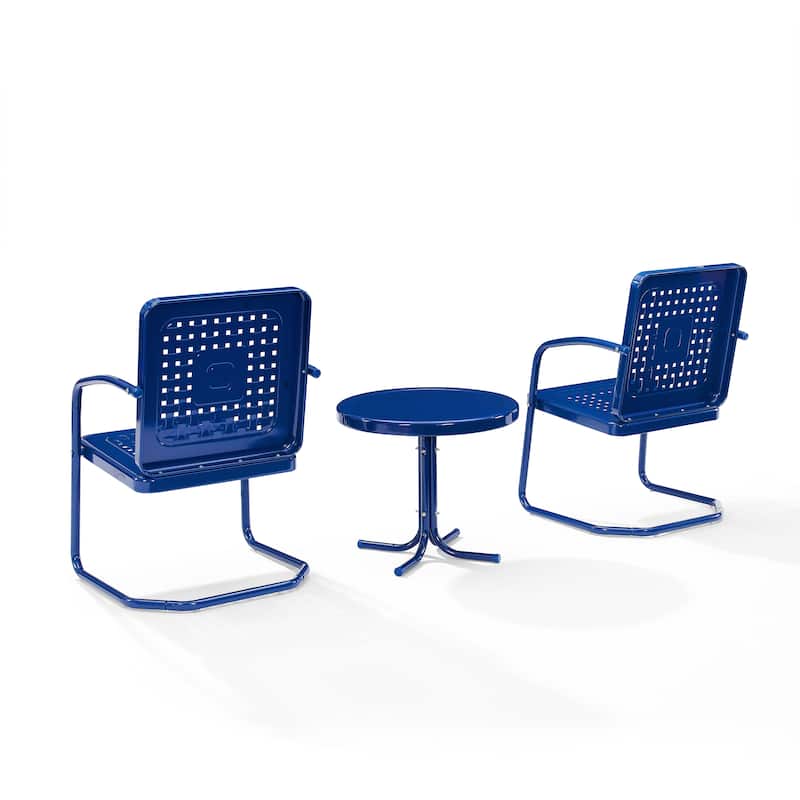 Crosley Bates 3Pc Outdoor Metal Chair Set - 22"x84"x35"