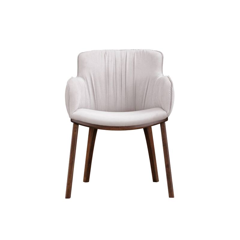 Furniture of America Abigail XII Mid-century Modern Handcrafted Solid Wood Arm Chairs (Set of 2)