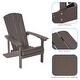 preview thumbnail 99 of 102, BONOSUKI Patio Adirondack Chair w/Cupholder,Weather Resistant-Set of 4
