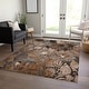 preview thumbnail 2 of 7, Machine Washable Indoor/ Outdoor Modern Floral Chantille Rug