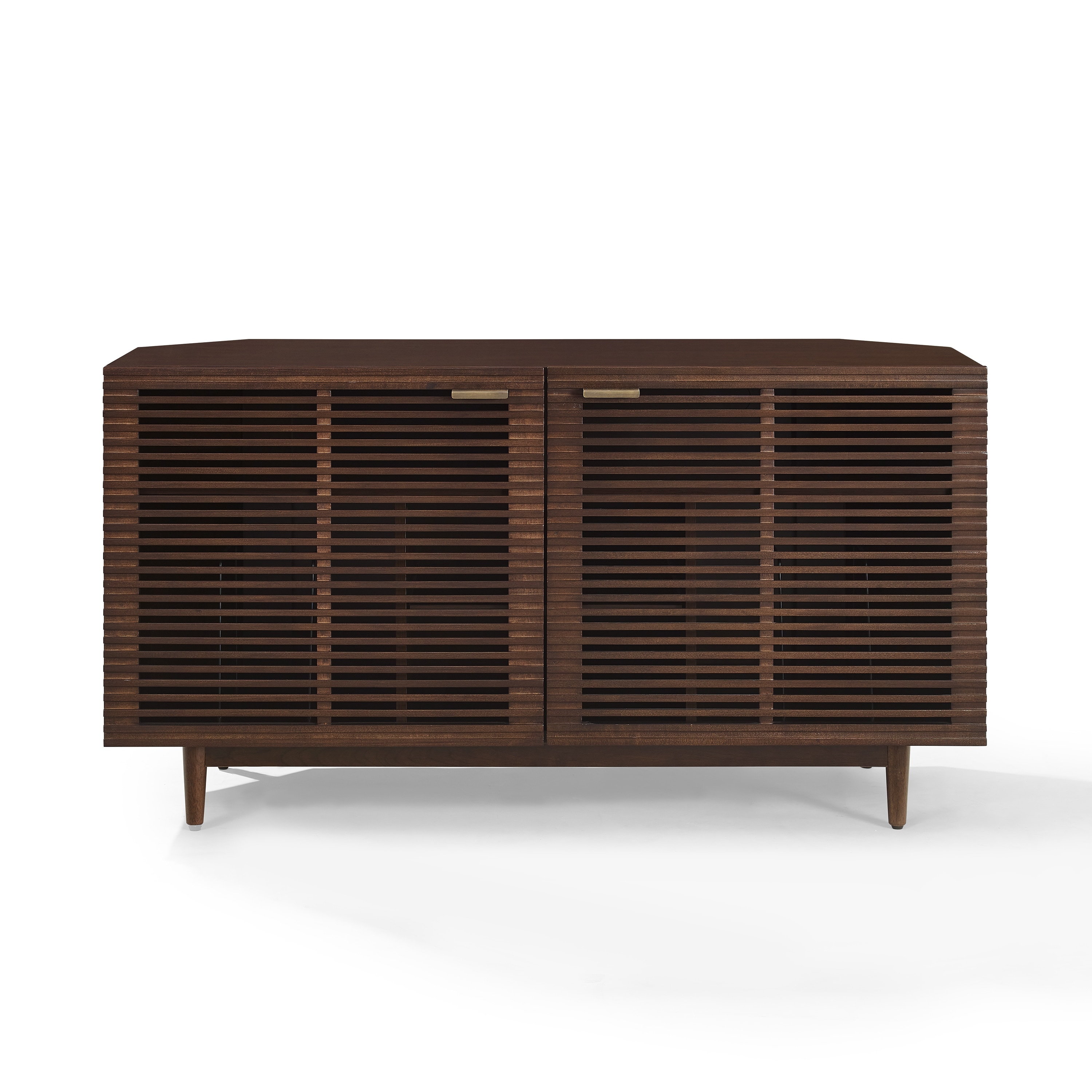 Crosley Cameron Corner Record Player Cabinet With Vinyl Storage 