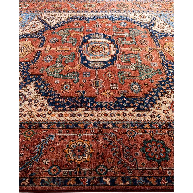 Serapi One-of-a-Kind Hand-Knotted Area Rug - Orange, 8' 2" x 9' 11" - 8' 2" x 9' 11"