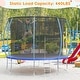 preview thumbnail 2 of 16, 12FT Trampoline, Recreational Trampolines with Enclosure Net and Ladder