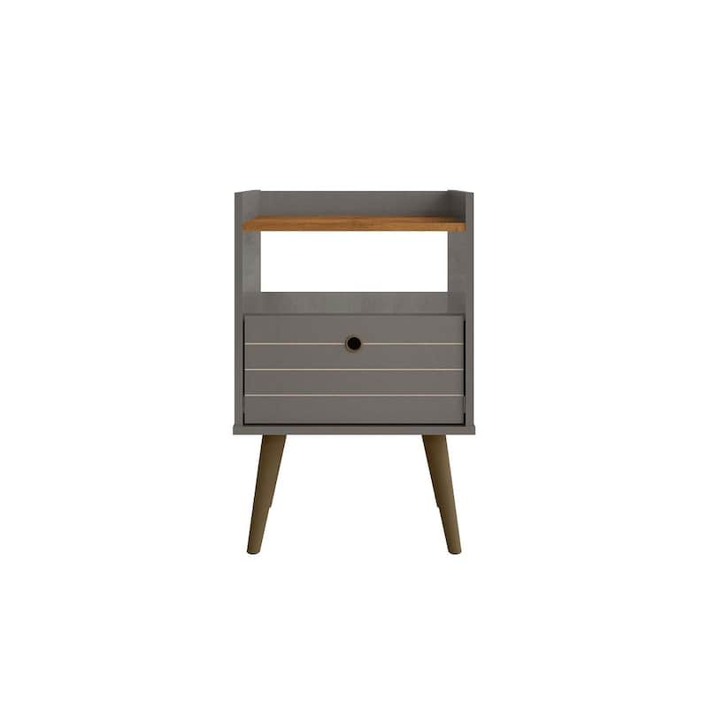 Manhattan Comfort Bogart Mid-Century Modern Nightstand