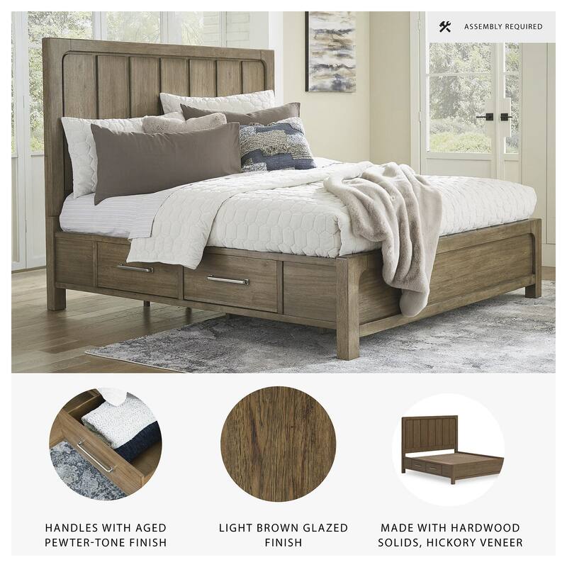 Signature Design by Ashley Cabalynn Brown Panel Bed with Storage