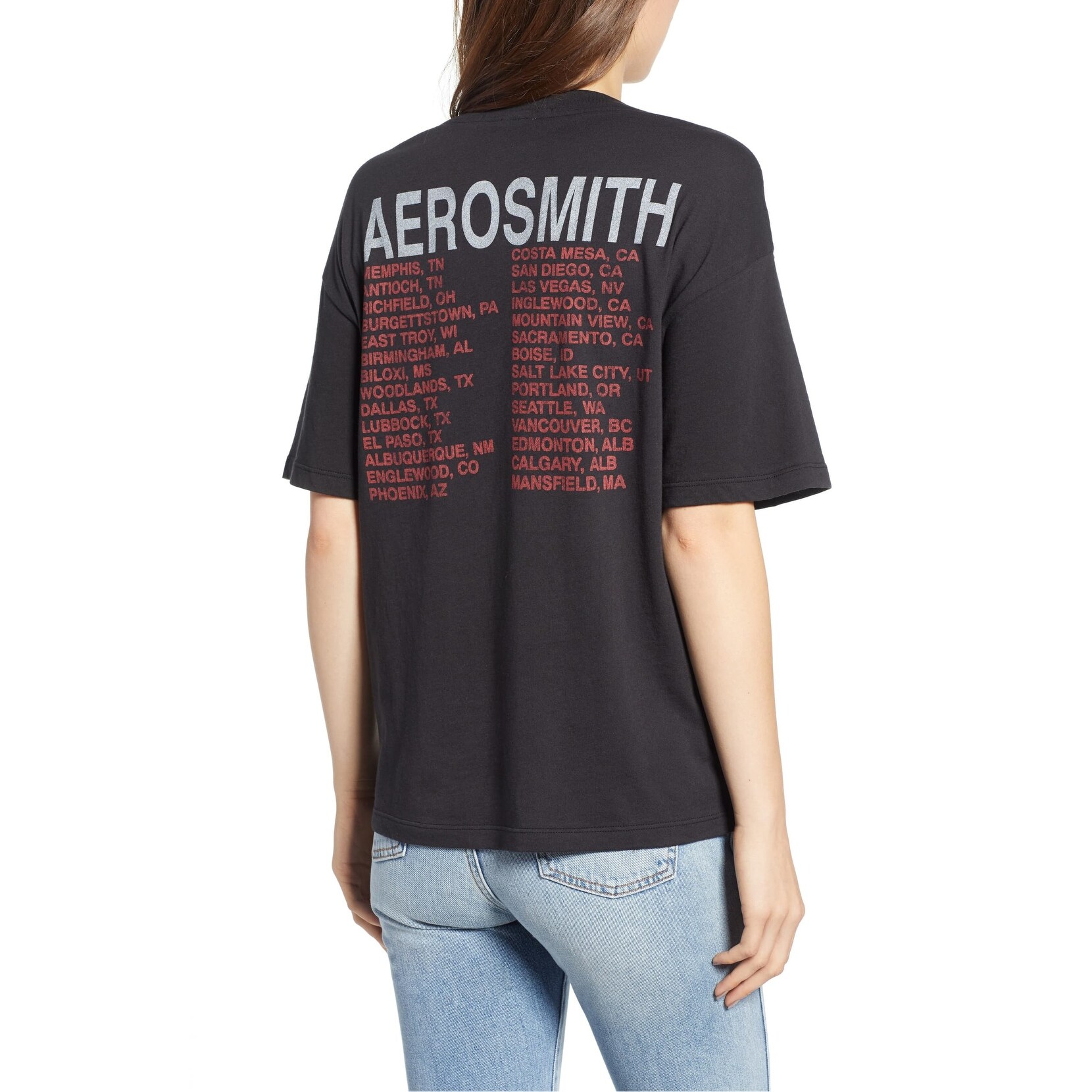 Shop Day Black Women S Size Large L Boyfriend Aerosmith Dates T