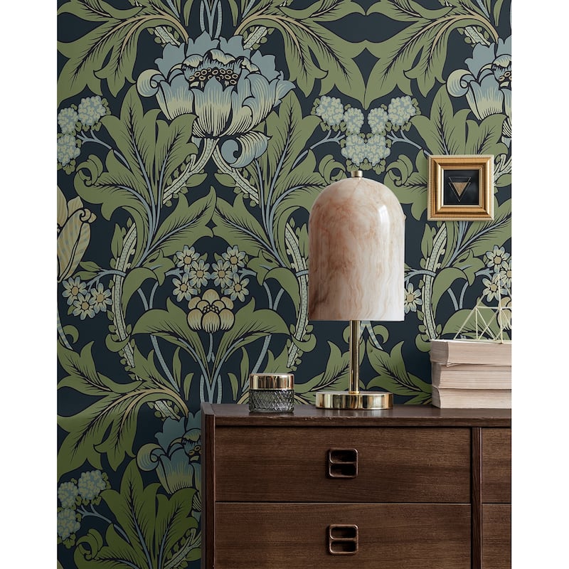 NextWall Primrose Floral Peel and Stick Wallpaper