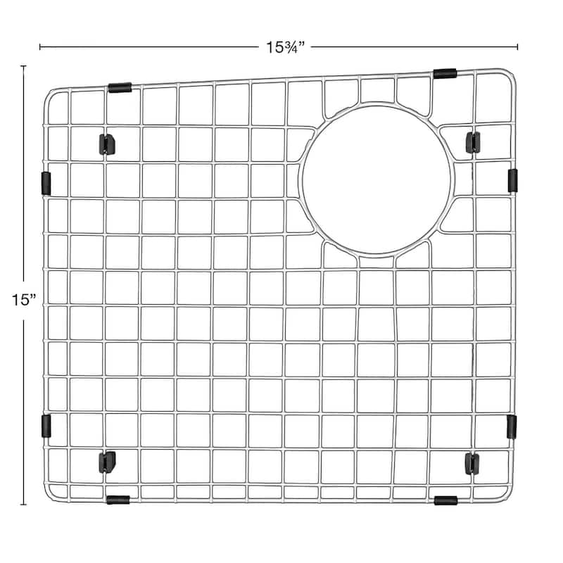 Karran Stainless Steel Bottom Grid 15-3/4" x 15" fits QT-711 and QU-711