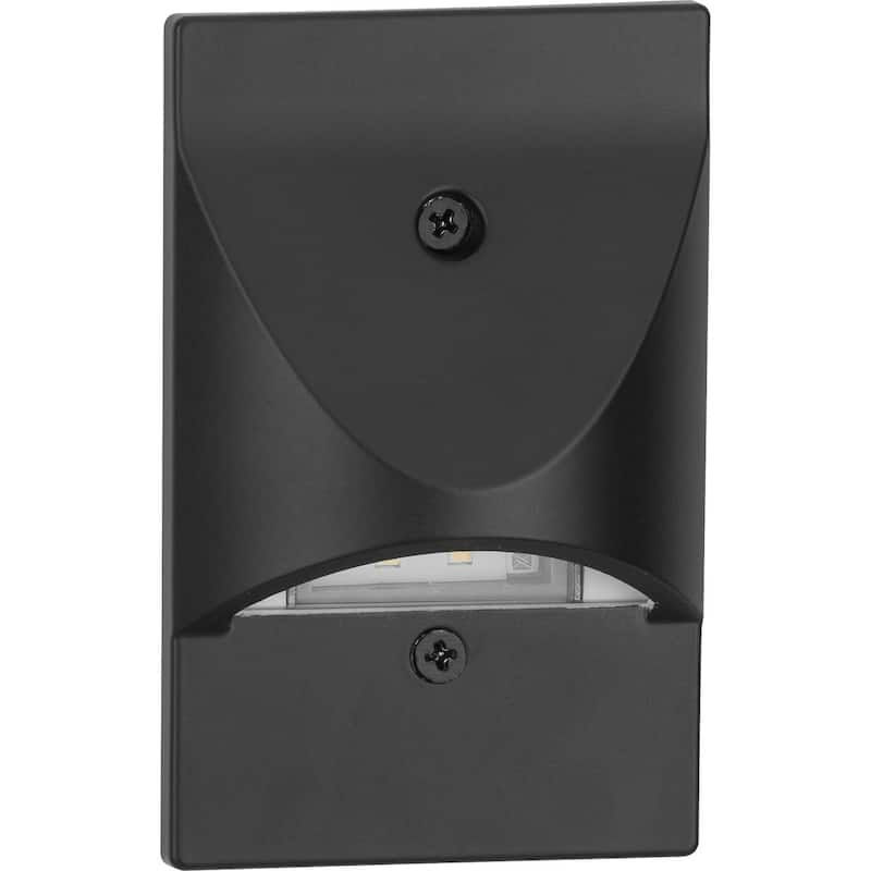 LED Indoor Outdoor Black Integrated LED Wall or Step Light - 3.025 in x 2.375 in x 4.875 in