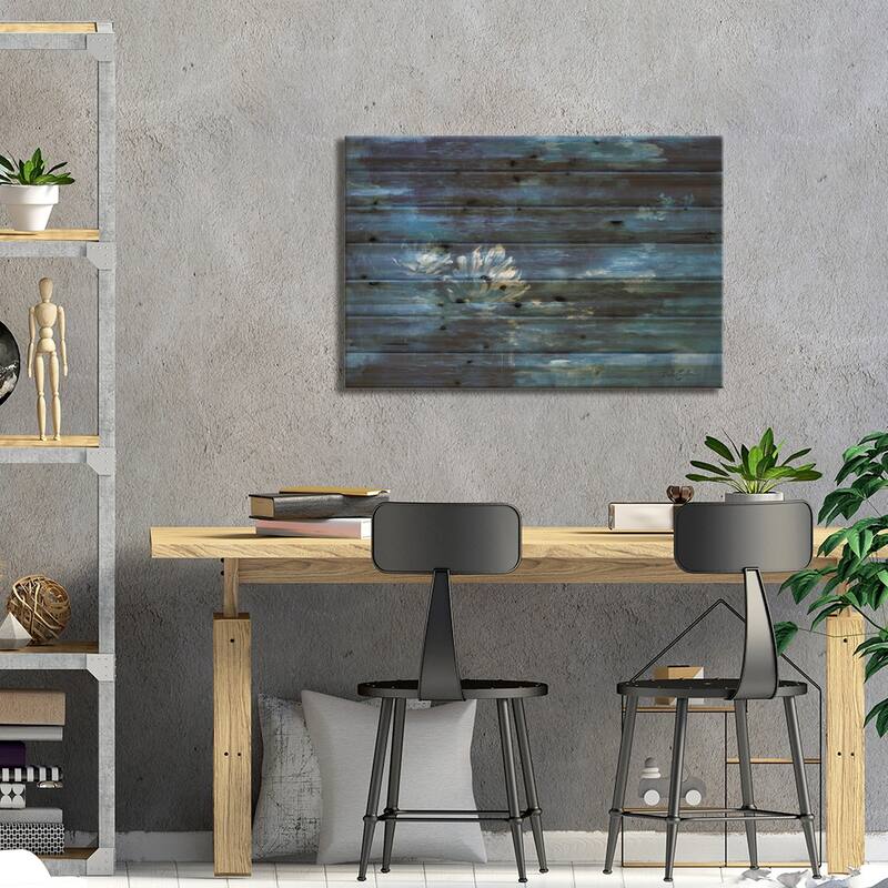 By the Moonlight Print On Wood by Debi Coules - Multi-Color
