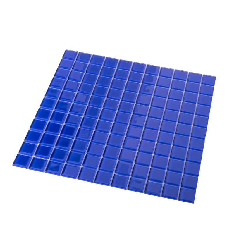 Apollo tile 12" x 12" Colorway Glossy Cobalt Blue Glass Tile (9.67 sq ft/case) - 10 Pack