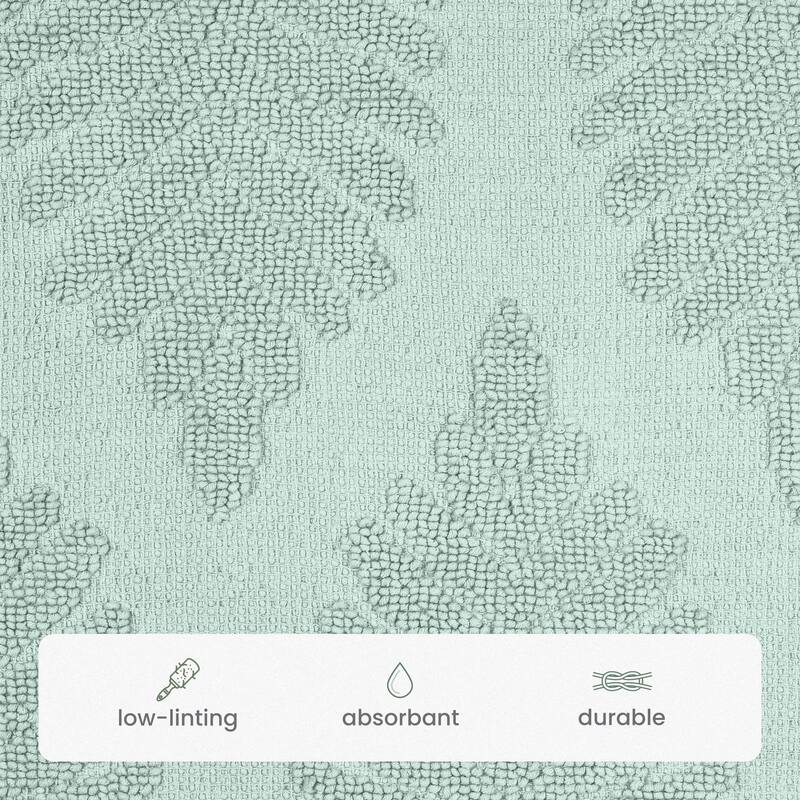 Martex Restore Fern Ogee 100% Reversible Bath Rug
