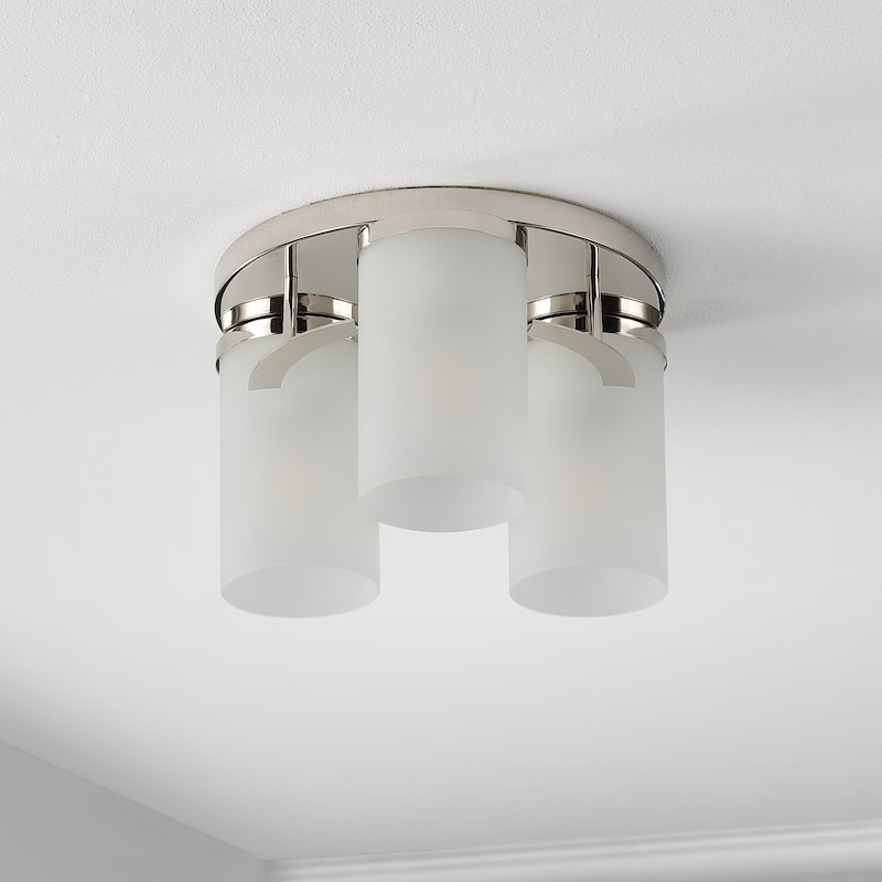 SAFAVIEH Lighting Jeffra Flush Mount - 12"W x 12"D x 7"H