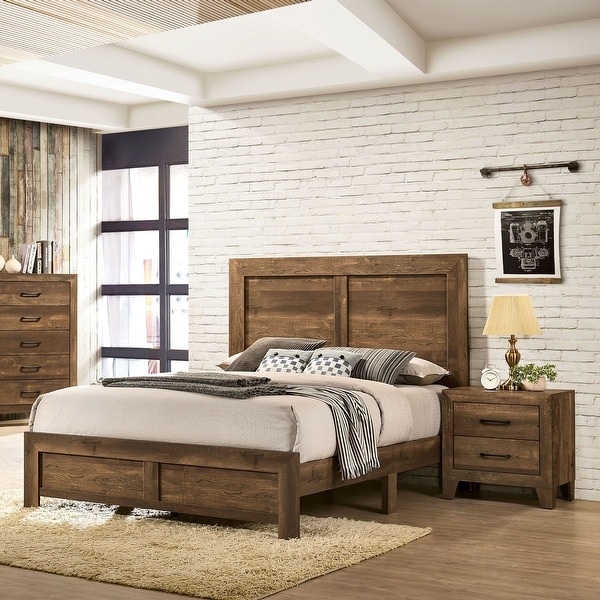 Furniture of America Loa Rustic Rustic Walnut 2-piece Bedroom Set