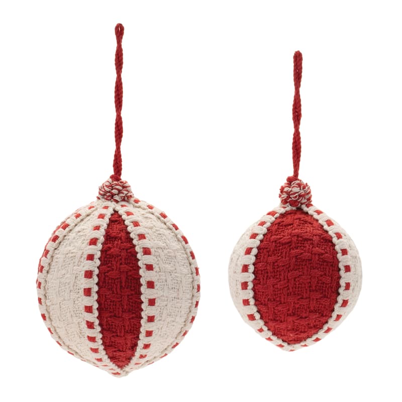 Woven Ball Ornament (Set of 4) - N/A
