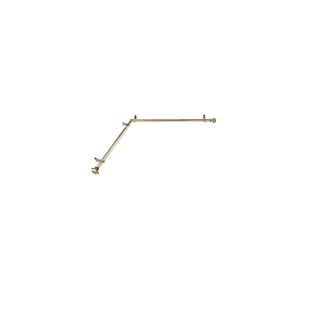 Elegant Curtain Rods & Hardware Set - Steel Rods, Decorative Finials, Corner Connectors - Home Decor - M