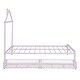 preview thumbnail 22 of 43, Full Size House Shaped Metal Platform Bed with Drawers