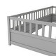 preview thumbnail 5 of 13, Twin Size Floor Bed with Super High Security Barrier