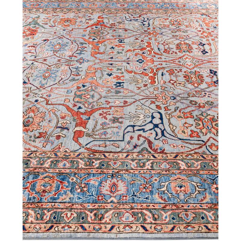 Serapi One-of-a-Kind Hand-Knotted Area Rug - Gray - 8' 10" x 11' 9"
