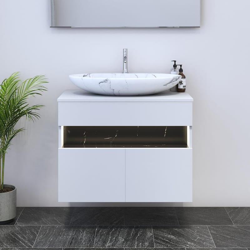 Laguna 2D 80 Floating Bathroom Vanity (32" Width)