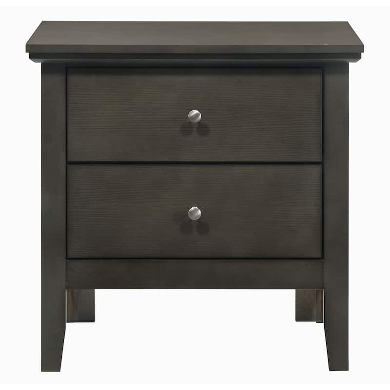 Storage Nightstand with 2-Drawer