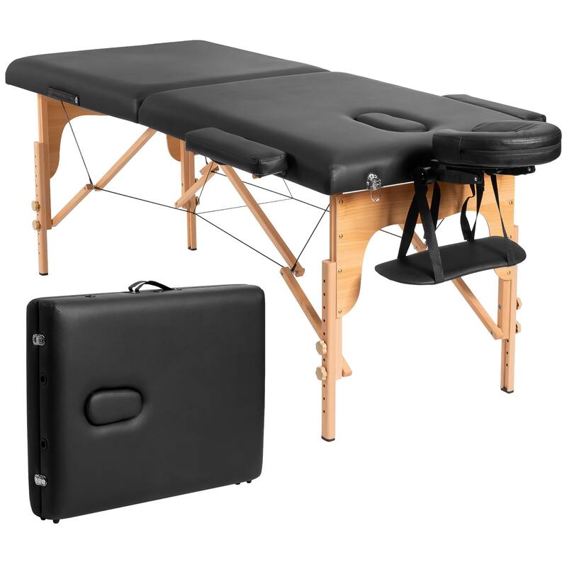 Costway 84''L Portable Massage Table Adjustable Facial Spa Bed Tattoo