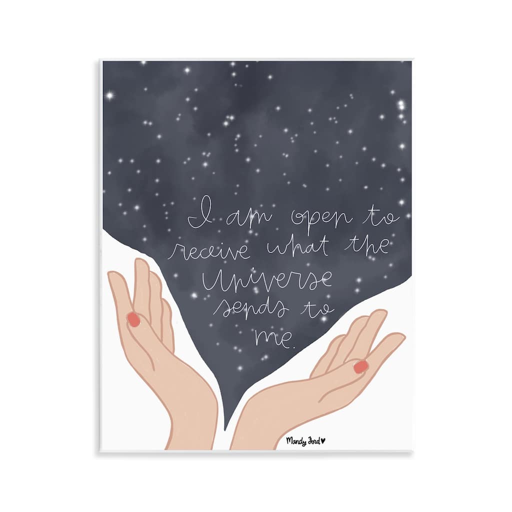 Stupell Receive What Universe Sends Wall Plaque Art Design By Mandy Ford Art + Illustration