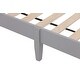 preview thumbnail 8 of 16, Wood Twin Platform Bed with Column-Decoration Headboard