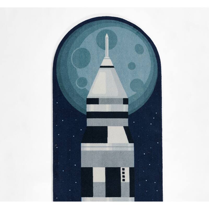Momeni Playground Rocket Kid Rug - 2'4" X 7'7"