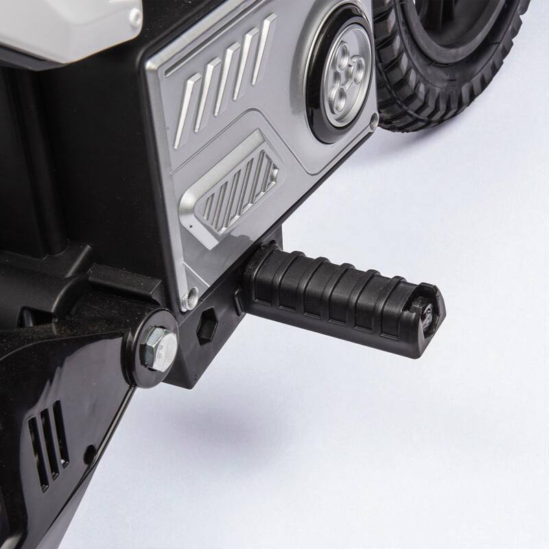 24V Kids Ride On Motocross Motorcycle with 200W Motor, Adjustable Speed, Shock Absorber, LED Lights, Bluetooth Music & Horn