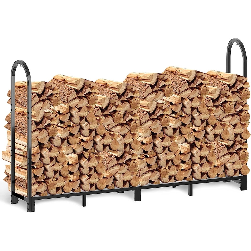 Wood best sale log stand