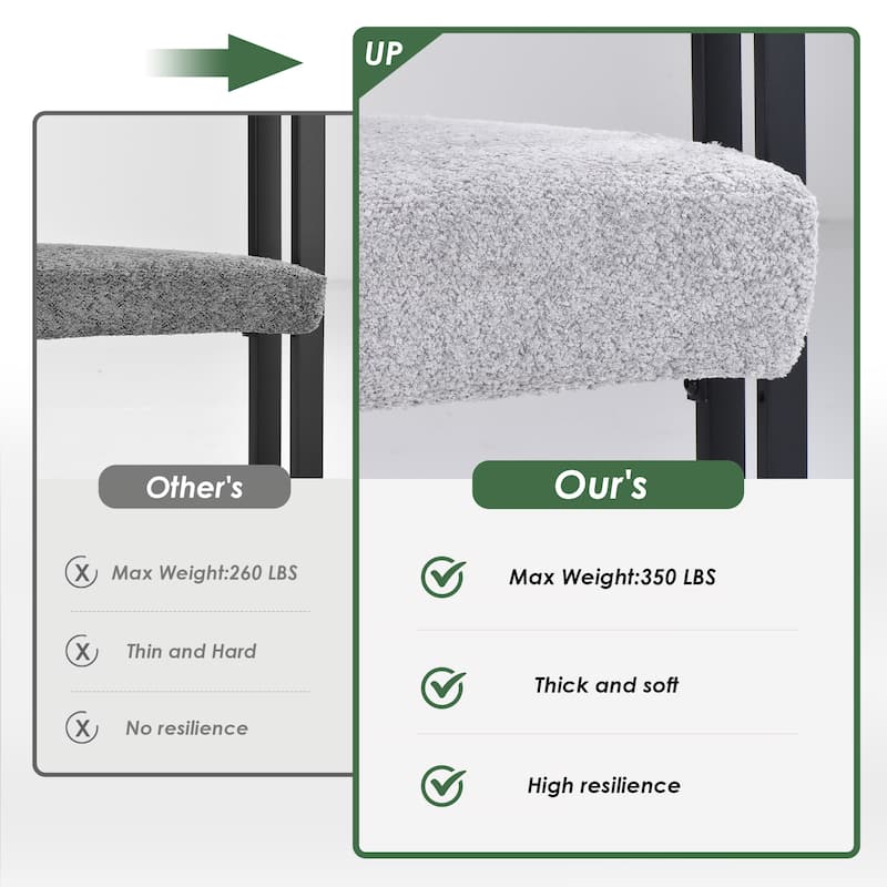 Set of 2 Upholstered Dining Arm Chairs