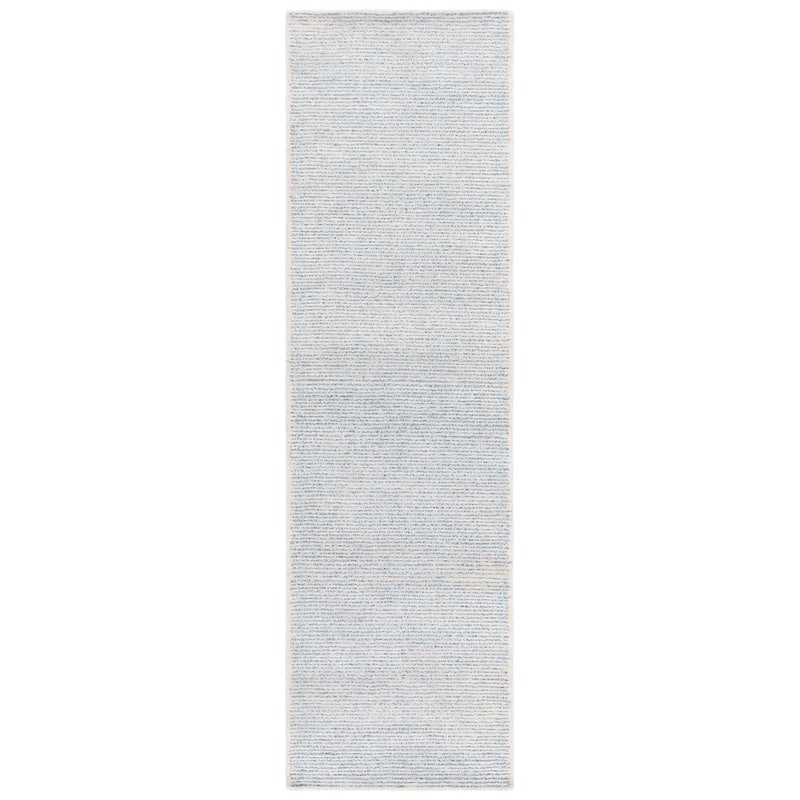 SAFAVIEH Handmade Abstract Rumena Contemporary Rug - 2'3" x 8' Runner - Blue/Grey