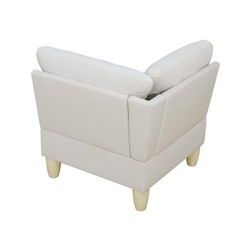 Contemporary 4-Piece L-Shaped Sectional Sofa Set