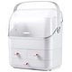 preview thumbnail 25 of 31, Large Makeup Organizer Box Drawers Ivory White