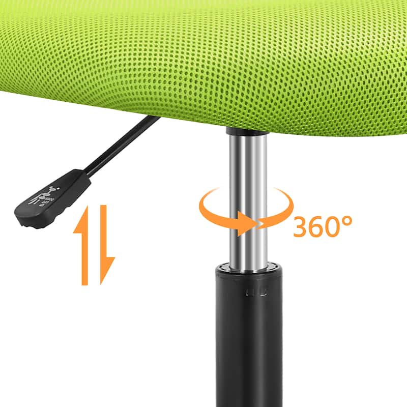 Yaheetech Adjustable Armless Office Chair Swivel Computer Study Chair