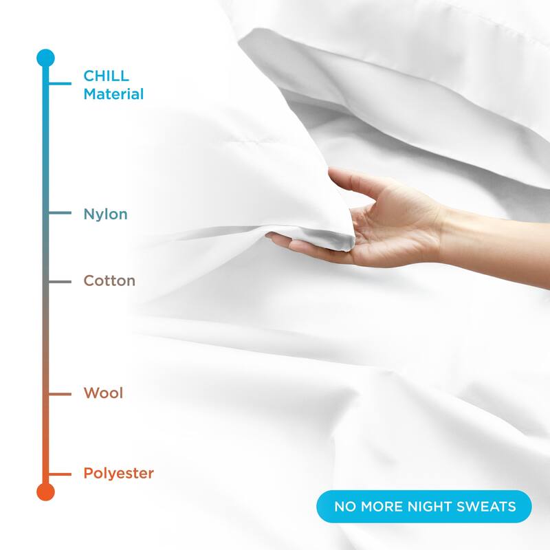 NIGHT Chill Cooling Nylon Flat Bed Sheet