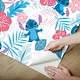 preview thumbnail 4 of 5, Disney Stitch Tropical Flowers Pink Peel and Stick Wallpaper - 216 x 20.50