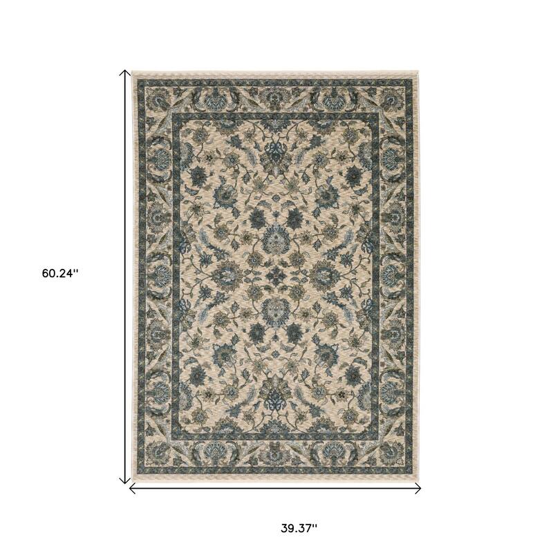 HomeRoots Oriental Traditional Runner Area Rug