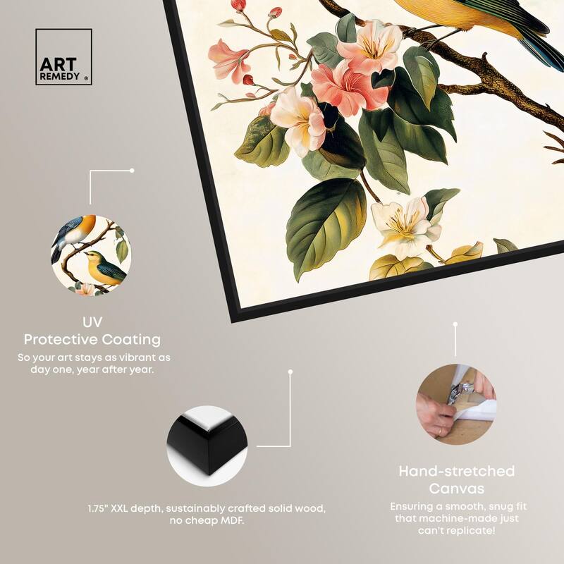 Colorful Perch Canvas by Art Remedy