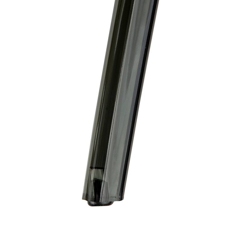 Stackable Acrylic Dining Chair Modern Full Back Transparent Accent Side Chair - Height 32.25", Width 20.5", Depth 21".
