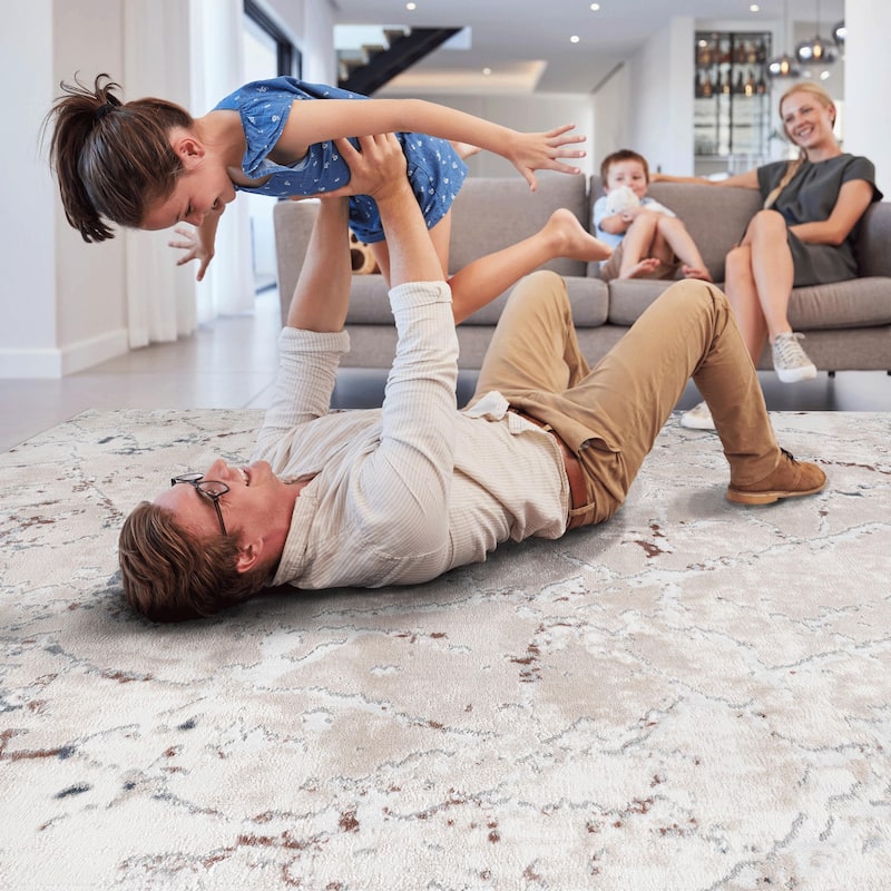 Abstract Area Rug - 8' x 10'